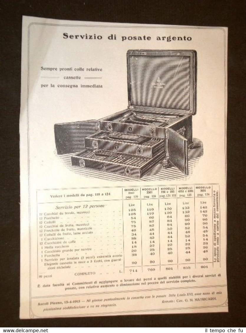 Moda e Costume Catalogo d'Epoca Servizio e Servizi di Posateria …