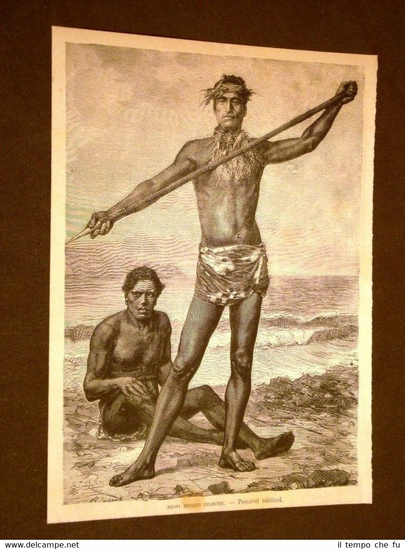 Moda e Costume Colonie di Francia nel 1880 Pescatori di … | Immagine principale