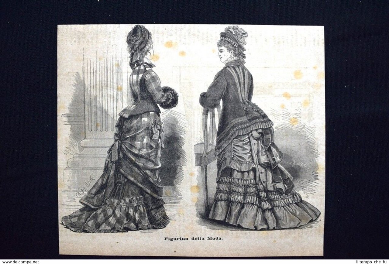 Moda e costume di donna - Figurino della Moda Incisione …