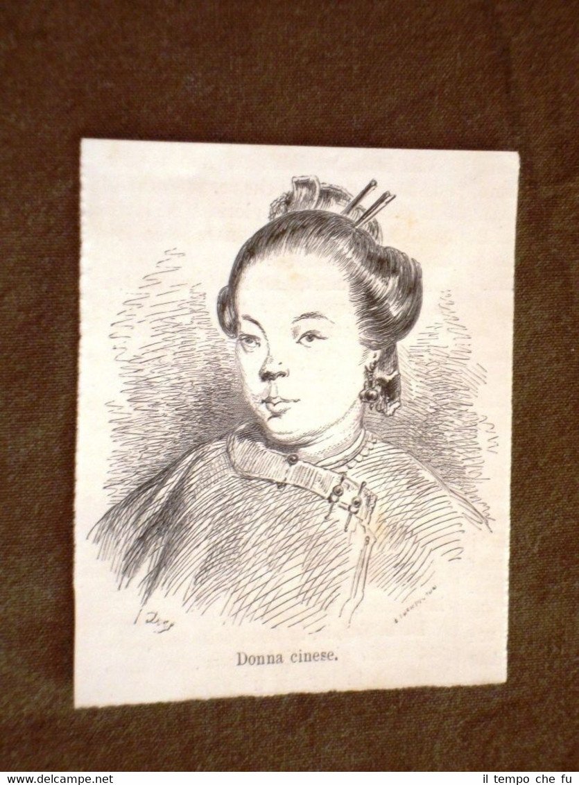 Moda e costume in Cina nel 1876 Donna cinese