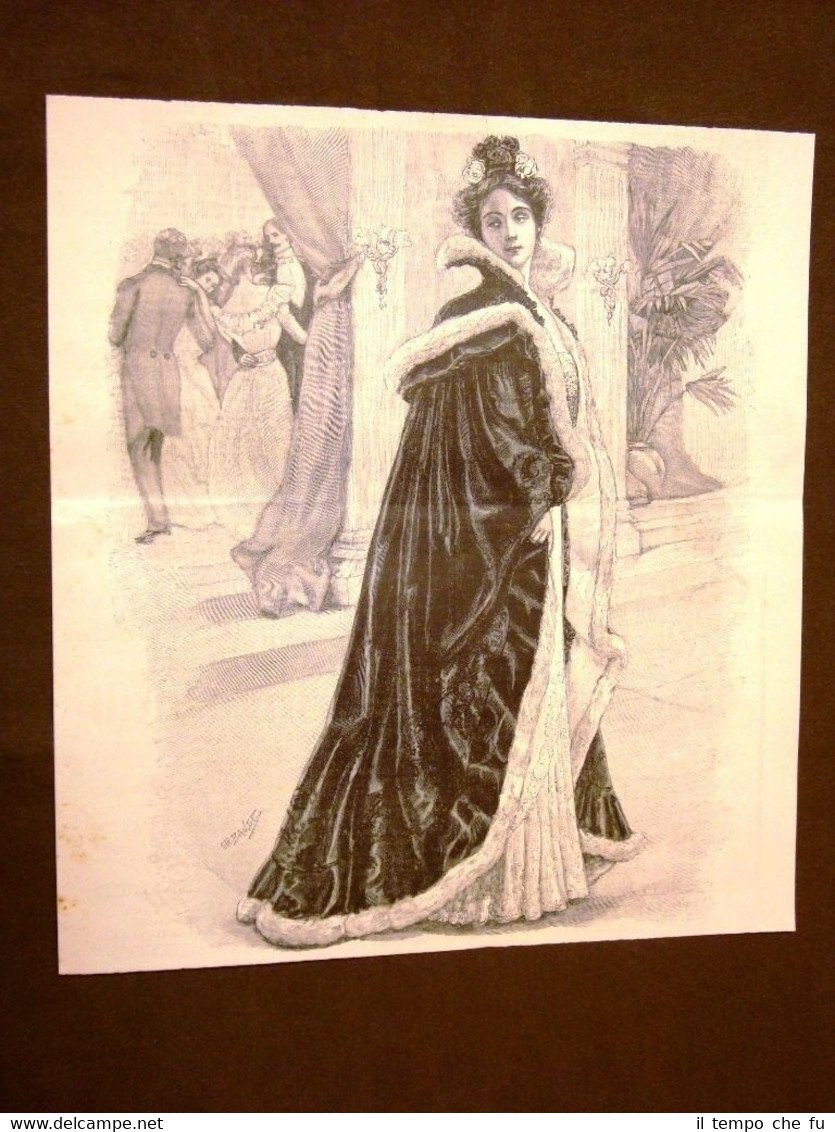 Moda e costume in Italia nel 1899 Abito elegante e …