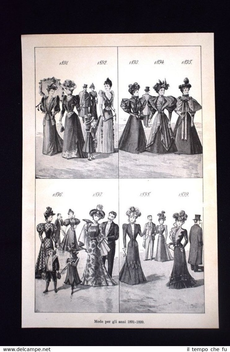 Mode per gli anni 1891-1899 | Immagine principale