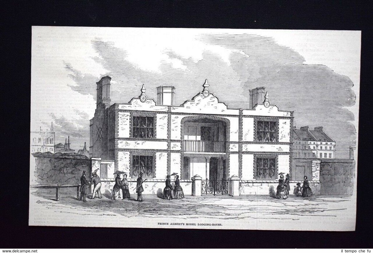 Modello casa-alloggio del Principe Alberto Incisione del 1851 | Immagine principale