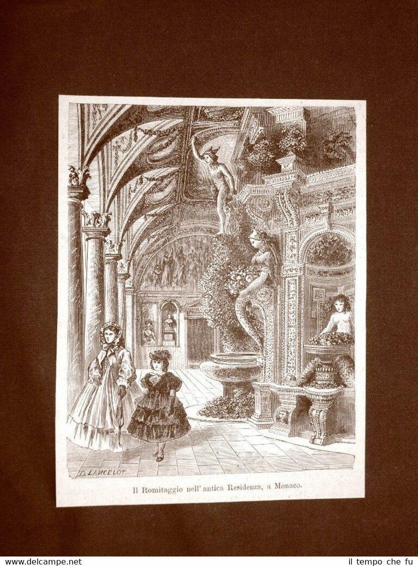 Monaco di Baviera o Munchen 1863 Il romitaggio nell'antica residenza … | Immagine principale