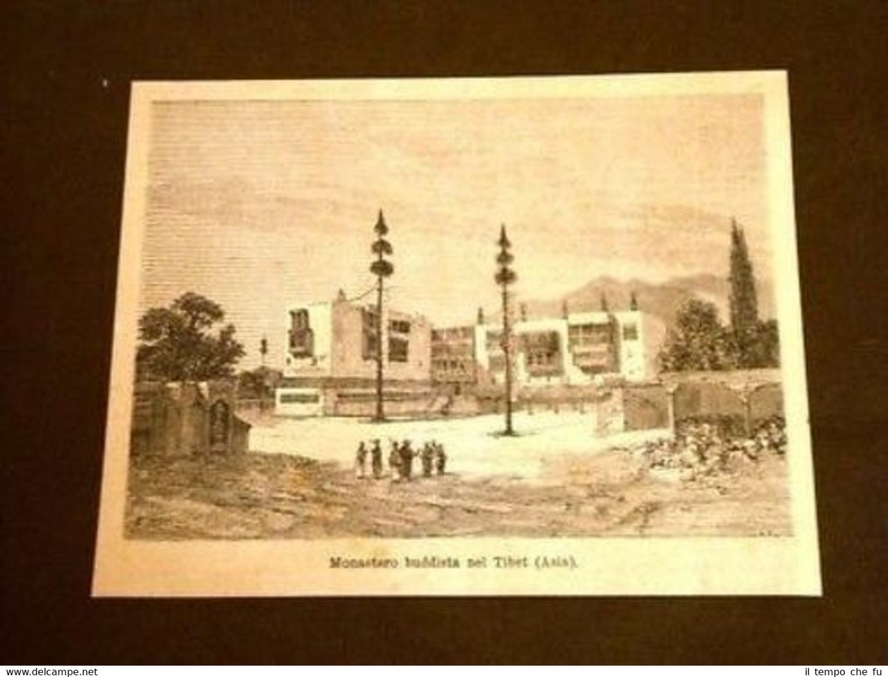 Monastero Buddista nel Tibet in Asia