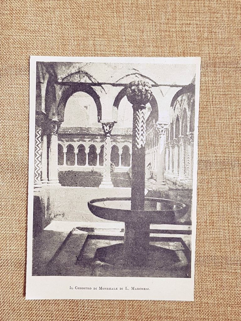 Monreale nel 1898 Il Chiostro di L. Marchesi Sicilia | Immagine principale
