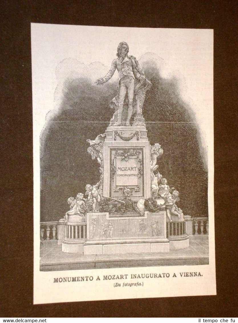 Monumento a Mozart Inaugurato a Vienna nel 1896 Austria