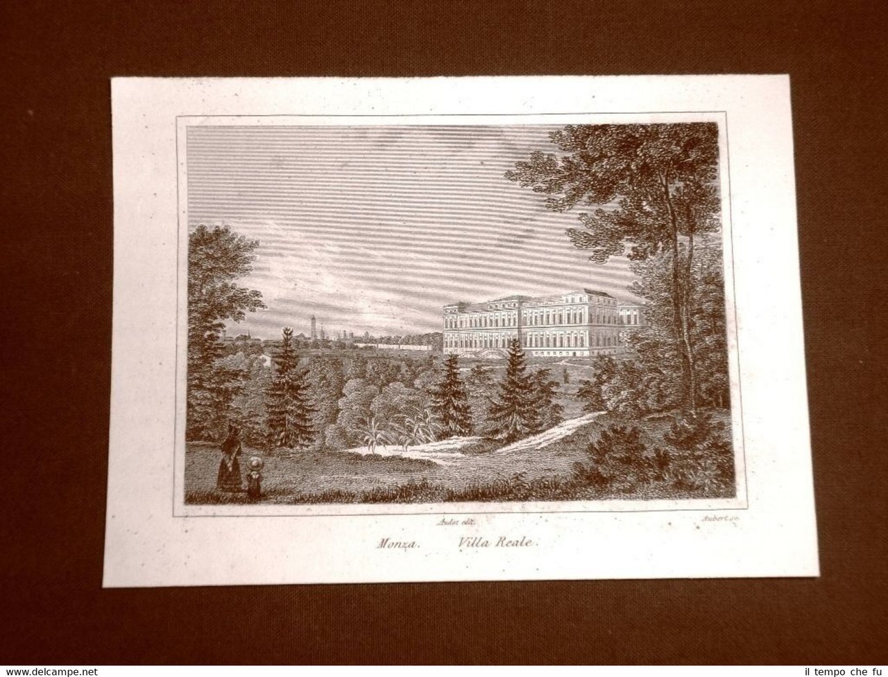 Monza La Villa Reale Incisione su rame all'acquaforte del 1835 … | Immagine principale