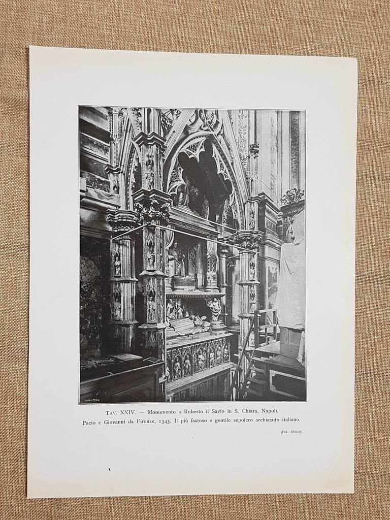 Napoli 1917 Monumento a Roberto Savio S. Chiara Pacio e …