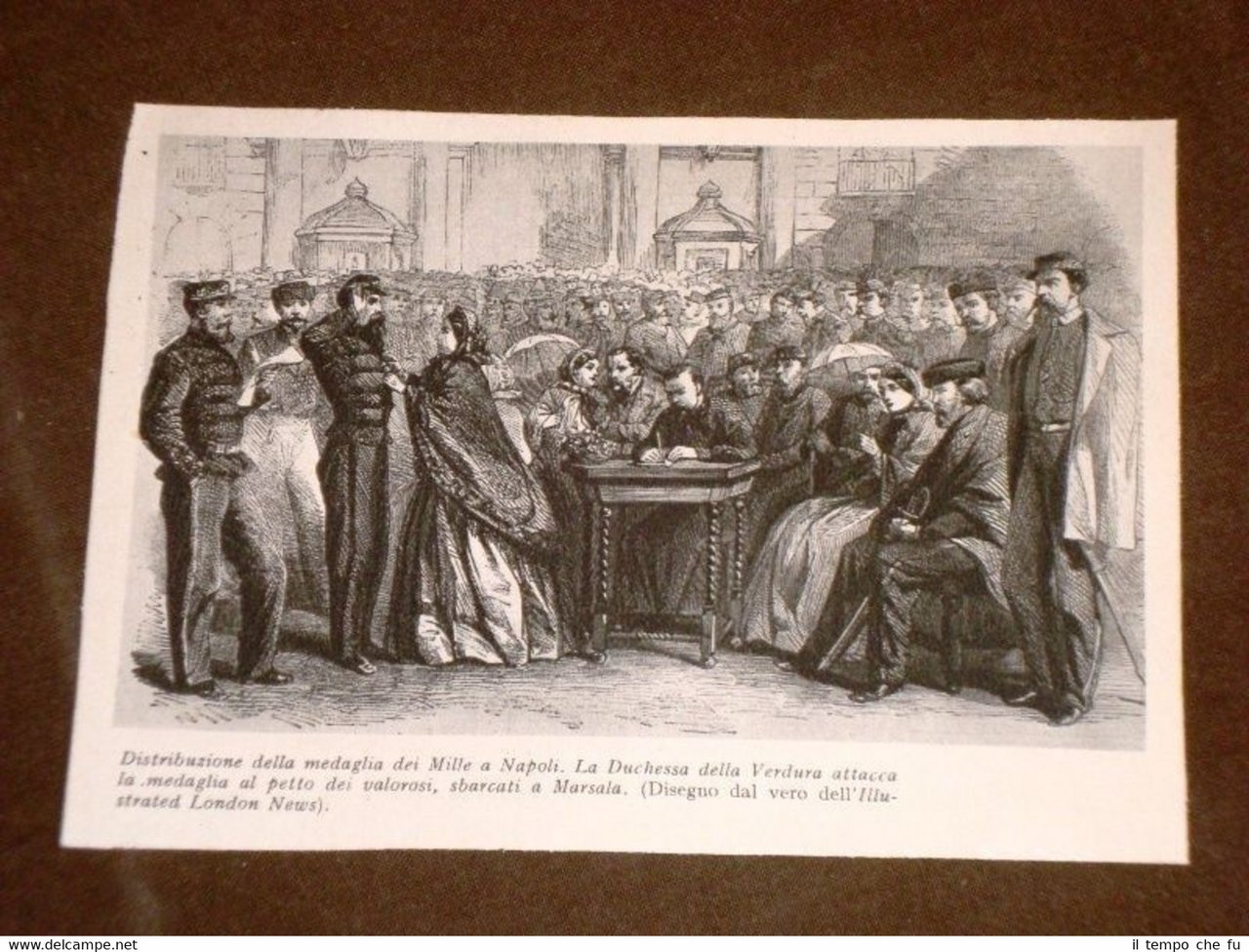 Napoli Marchesa della Vedura Medaglia Marsala + Garibaldi e Re …