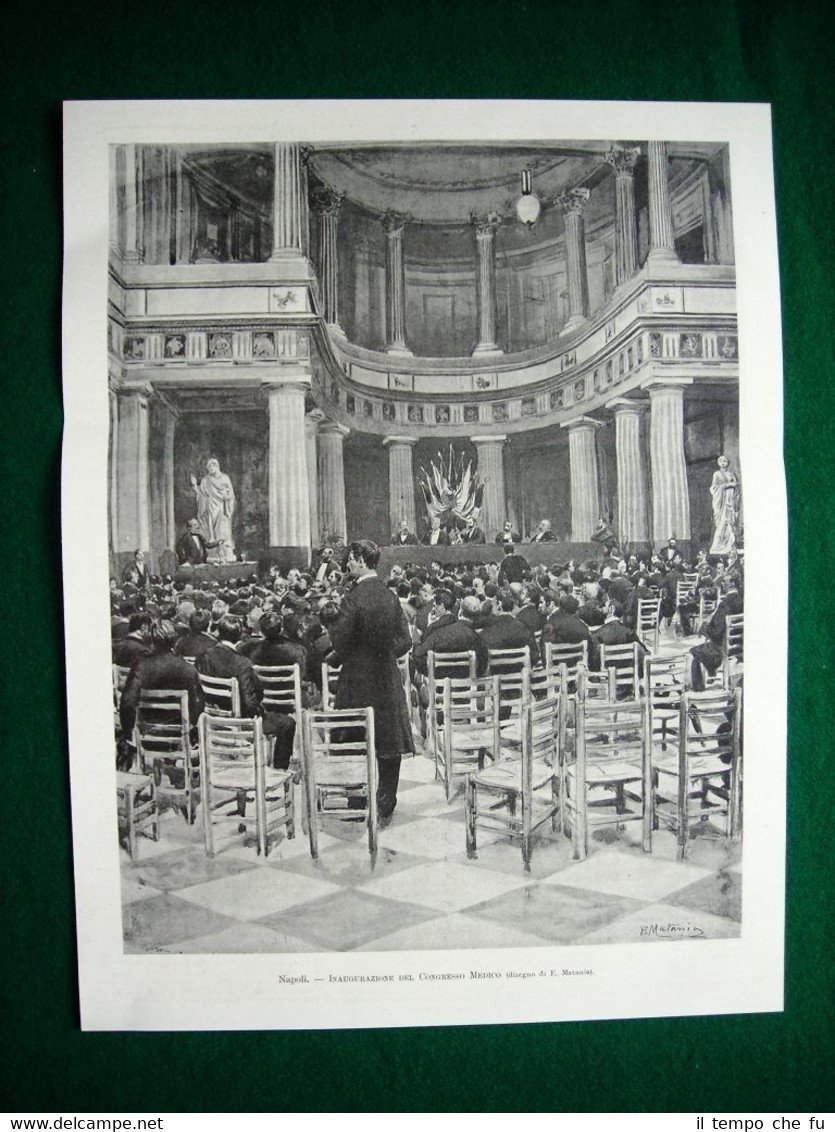 Napoli nel 1897 - Inaugurazione del Congresso Medico