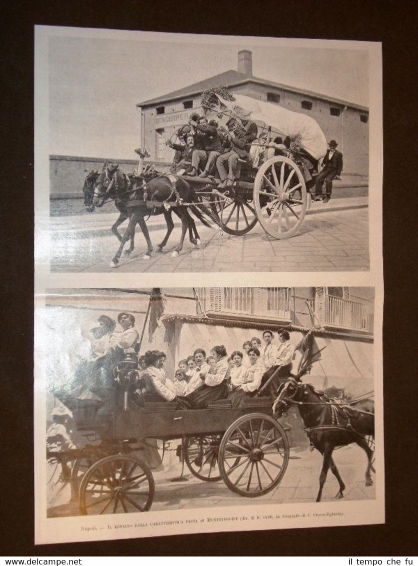 Napoli nel 1903 Ritorno dalla cabarettistica Festa di Montevergine
