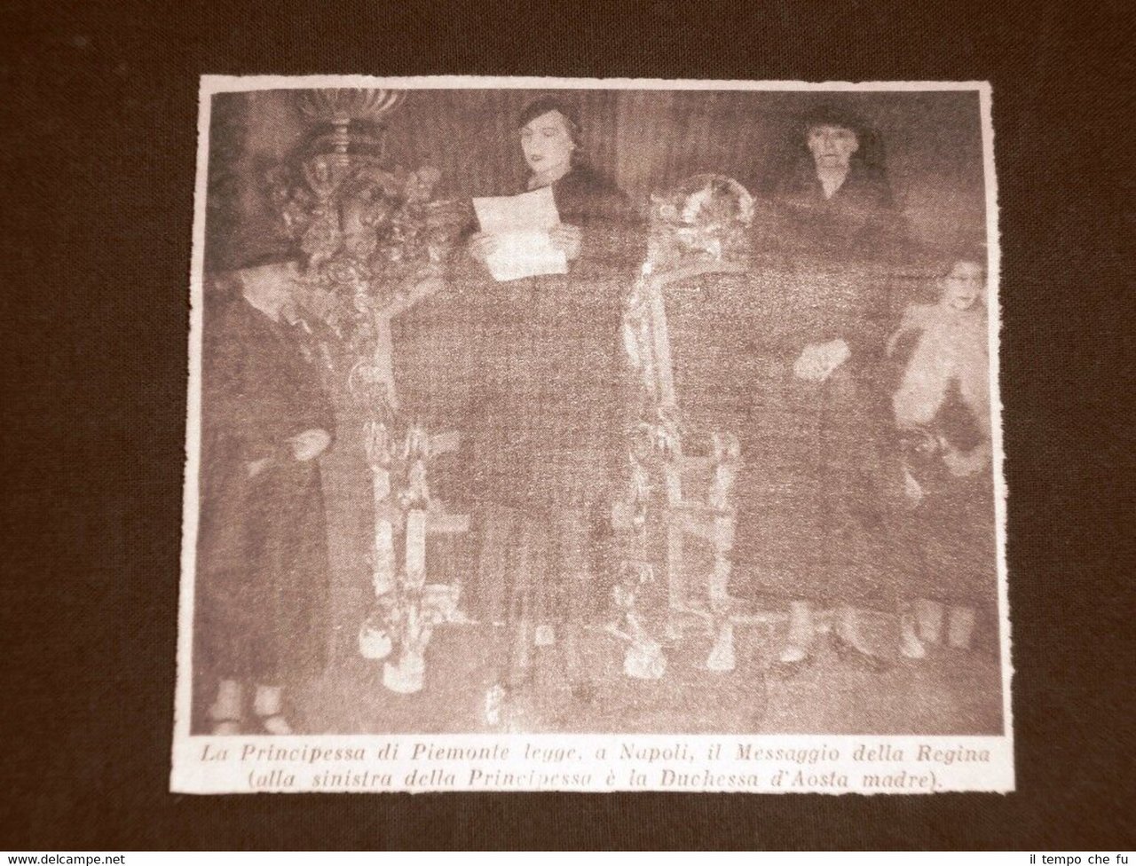 Napoli nel 1935 Maria José del Belgio e la Duchessa … | Immagine principale