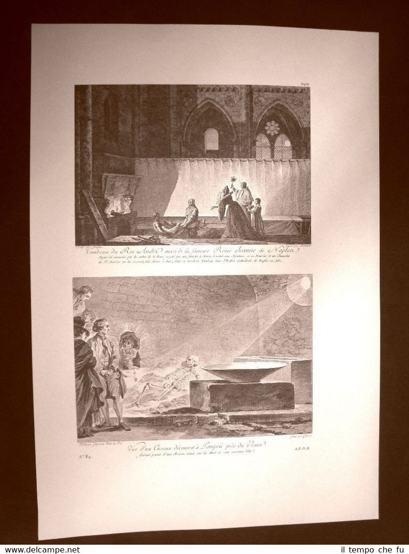 Napoli Tomba Andrea d'Ungheria Giovanna I e Pompei Voyage Pittoresque …