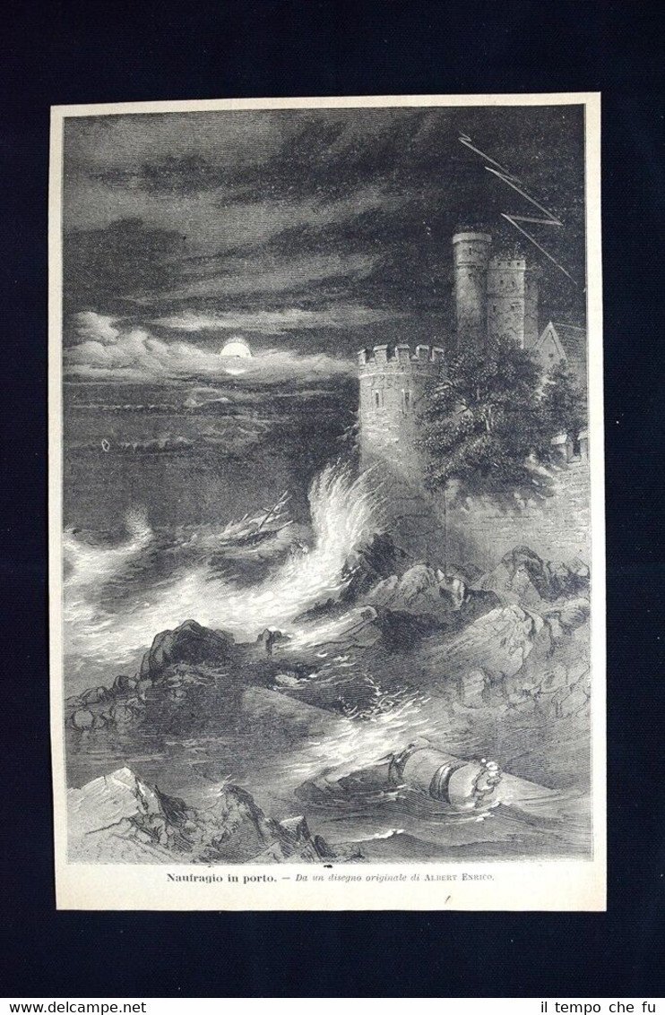 Naufragio in porto - Da un disegno originale di Albert … | Immagine principale