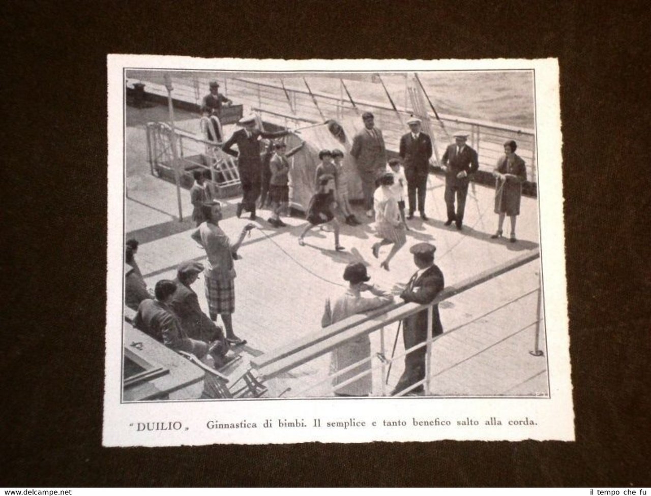 Navigazione Generale Italiana nel 1929 Espresso Duilio Ginnastica di bimbi