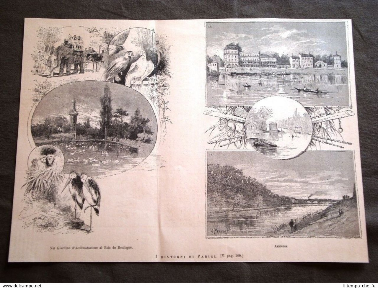 Nei dintorni di Parigi nel 1887 Asnières Giardino al Bois …