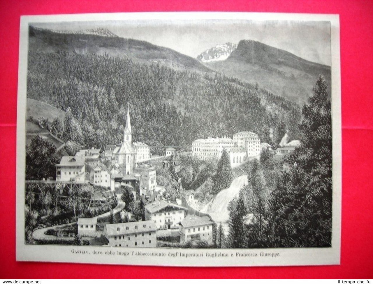 Nel 1885 a Gastein, dove ebbe luogo l'abboccamento degli Imperatori
