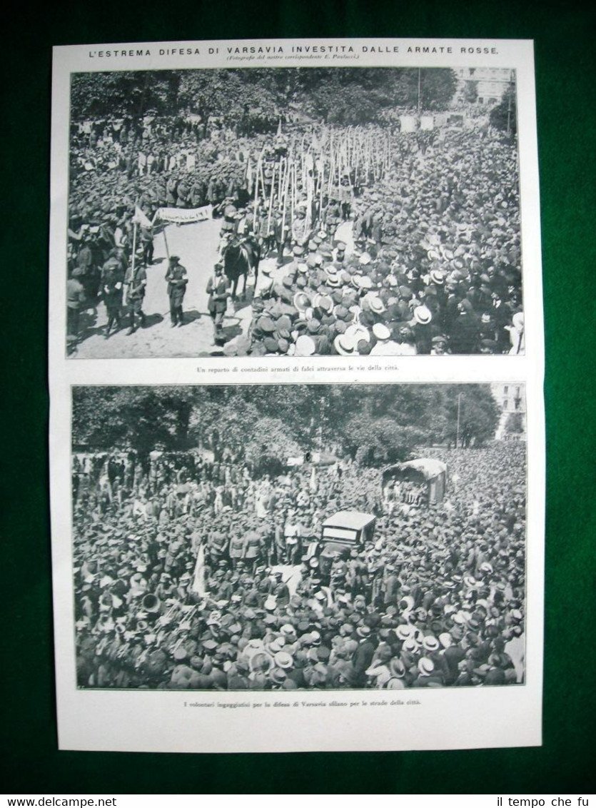 Nel 1920 la difesa Varsavia dalle armate rosse + Val …