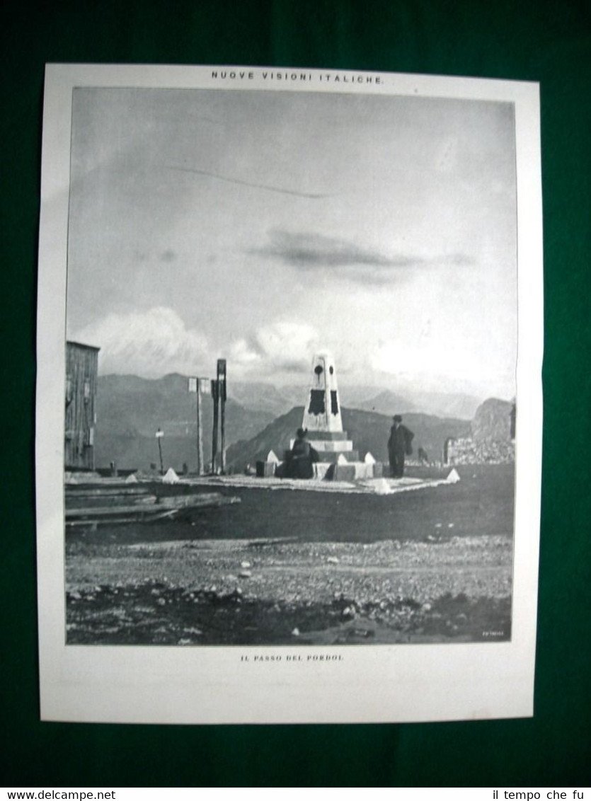 Nel 1920, nel dopoguerra, il Passo del Pordoi