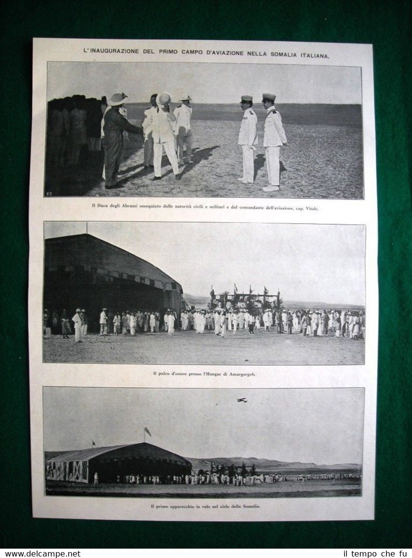 Nel 1921 campo aviazione Somalia Italiana Duca Abruzzi cap. Vitale …