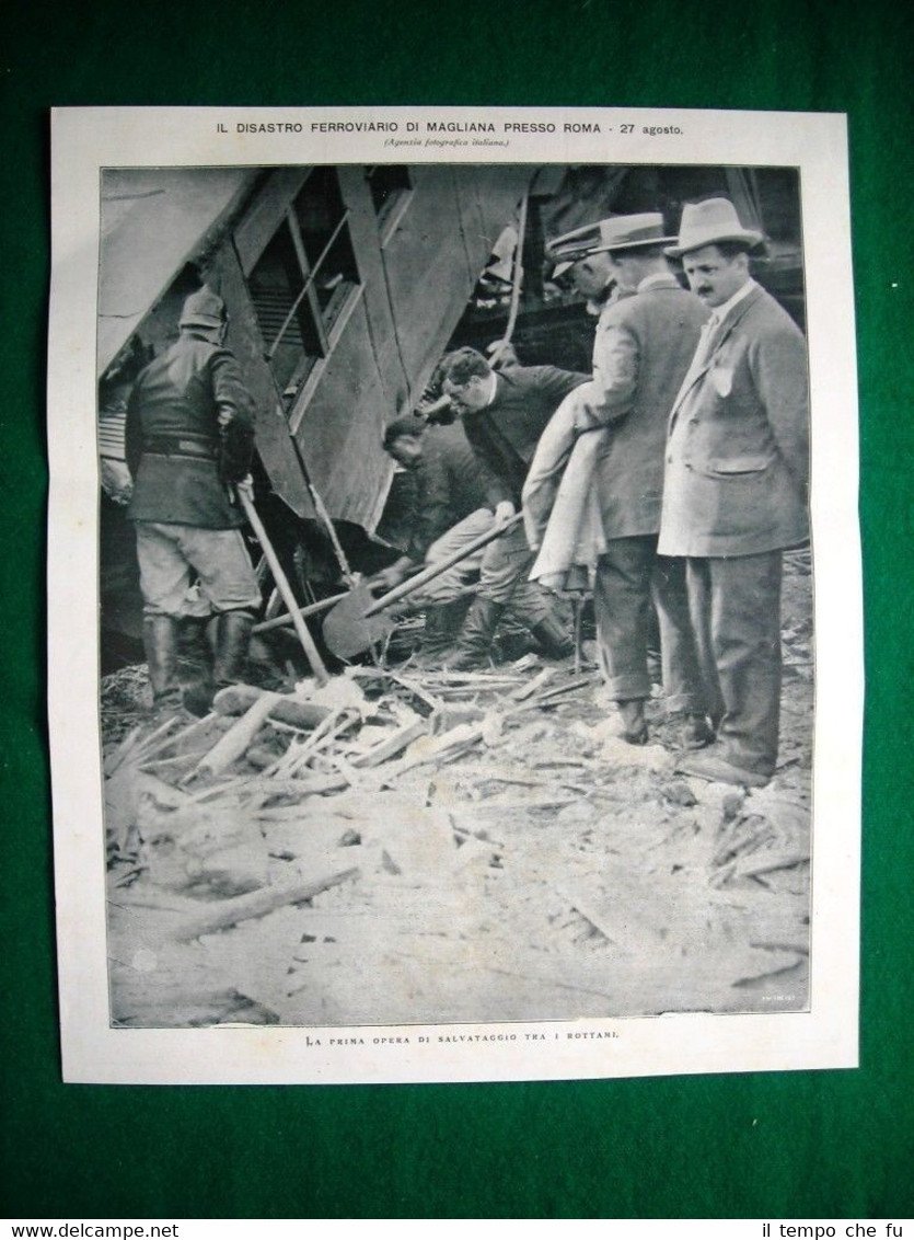 Nel 1921 il disastro ferroviario di Magliana presso Roma opera …