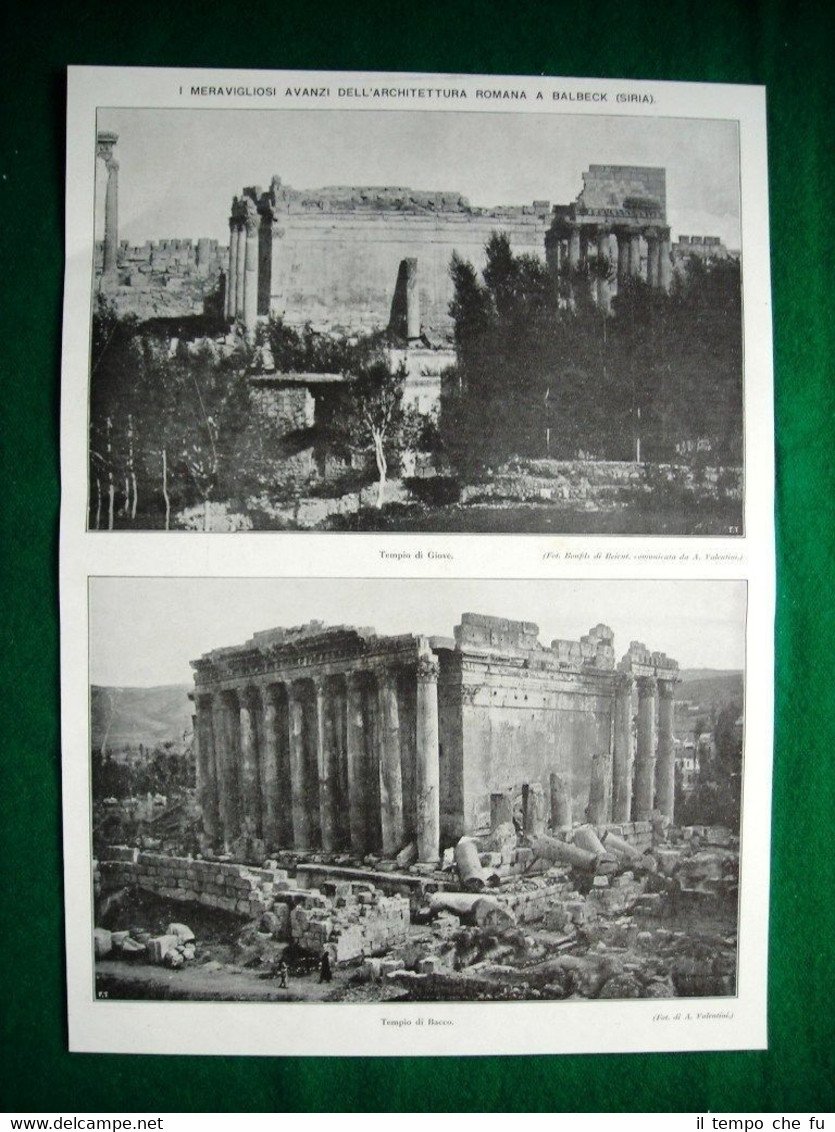Nel 1921 Siria Balbeck Tempio di Giove e Bacco Firenze, …