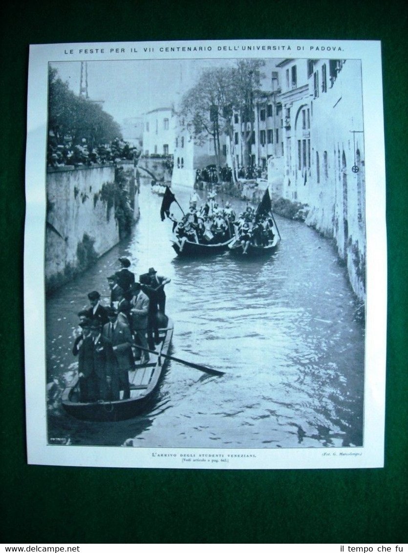 Nel 1922 le feste per il VII centenario dell'Università di …