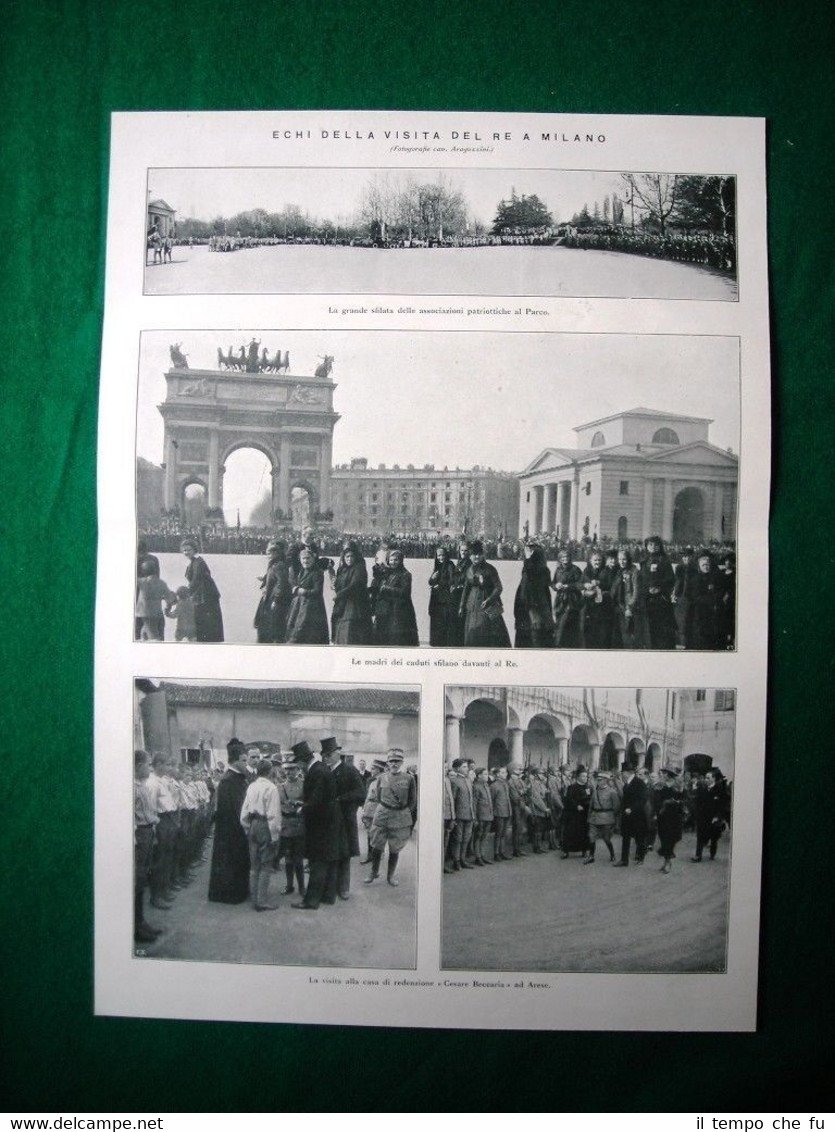 Nel 1922 Re Vittorio Emanuele III a Milano casa C. …