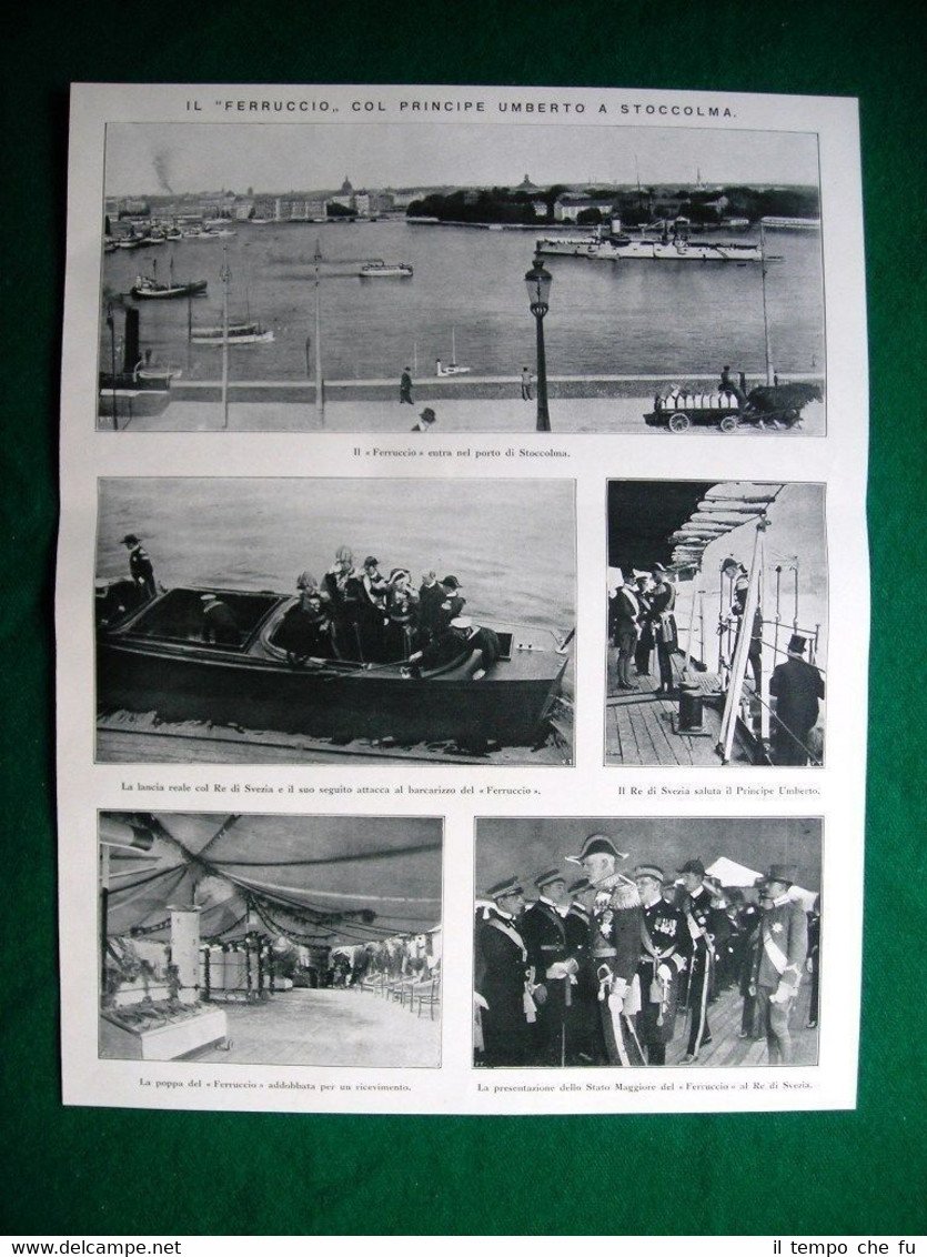 Nel 1922 Stoccolma il Ferruccio e Principe Umberto + città …