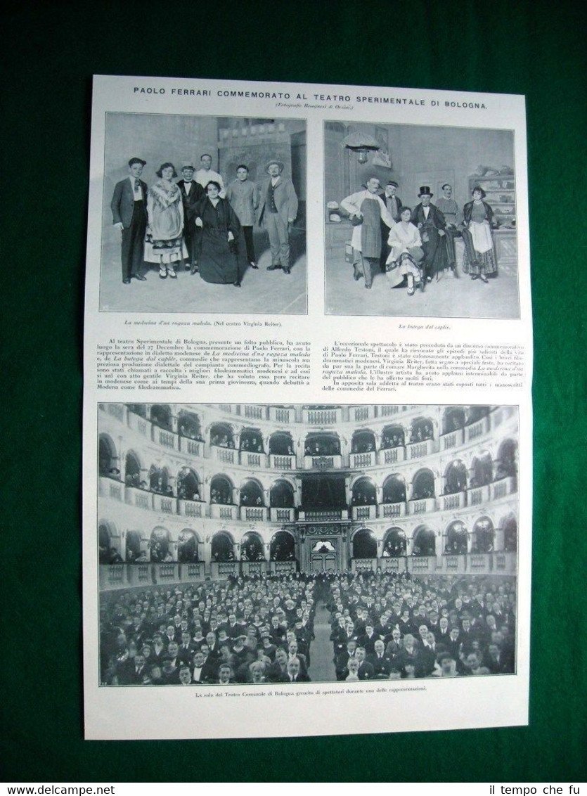 Nel 1923 Bologna teatro sperimentale P. Ferrari G. Giusti U. …