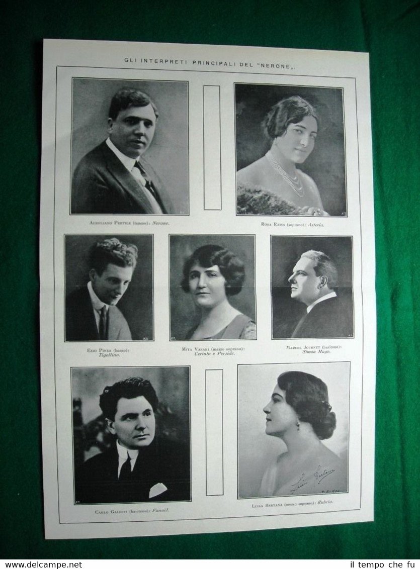 Nel 1924 Gli interpreti principali del Nerone A. Pertile R. …