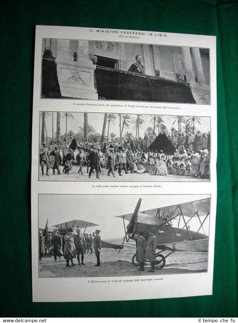 Nel 1924 Libia ministro Federzoni + Ritratto Dolores + L. …
