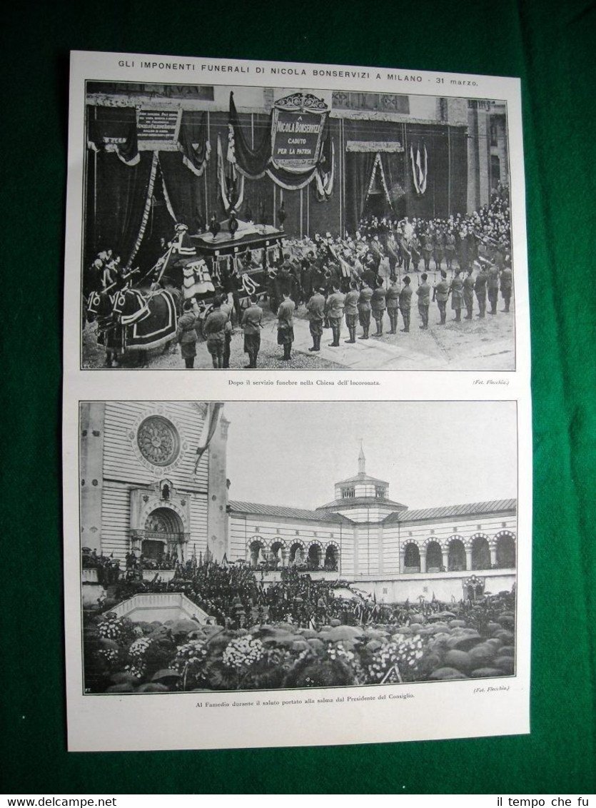 Nel 1924 Milano funerali Nicola Bonservizi + Luigi Galli, Amero …