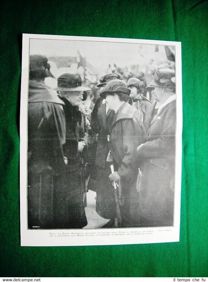 Nel 1924 Roma Altare della Patria Regina Margherita