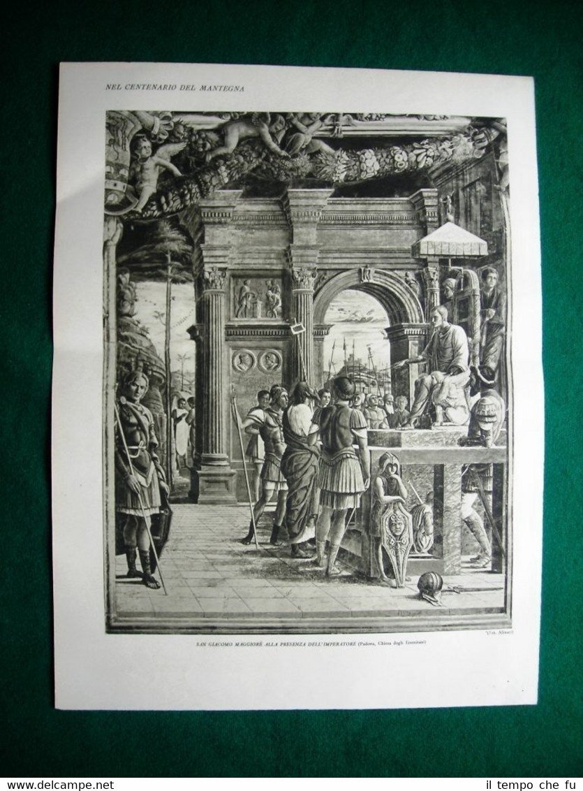 Nel 1931 Centenario del Mantegna San Giacomo Maggiore, La Madonna …