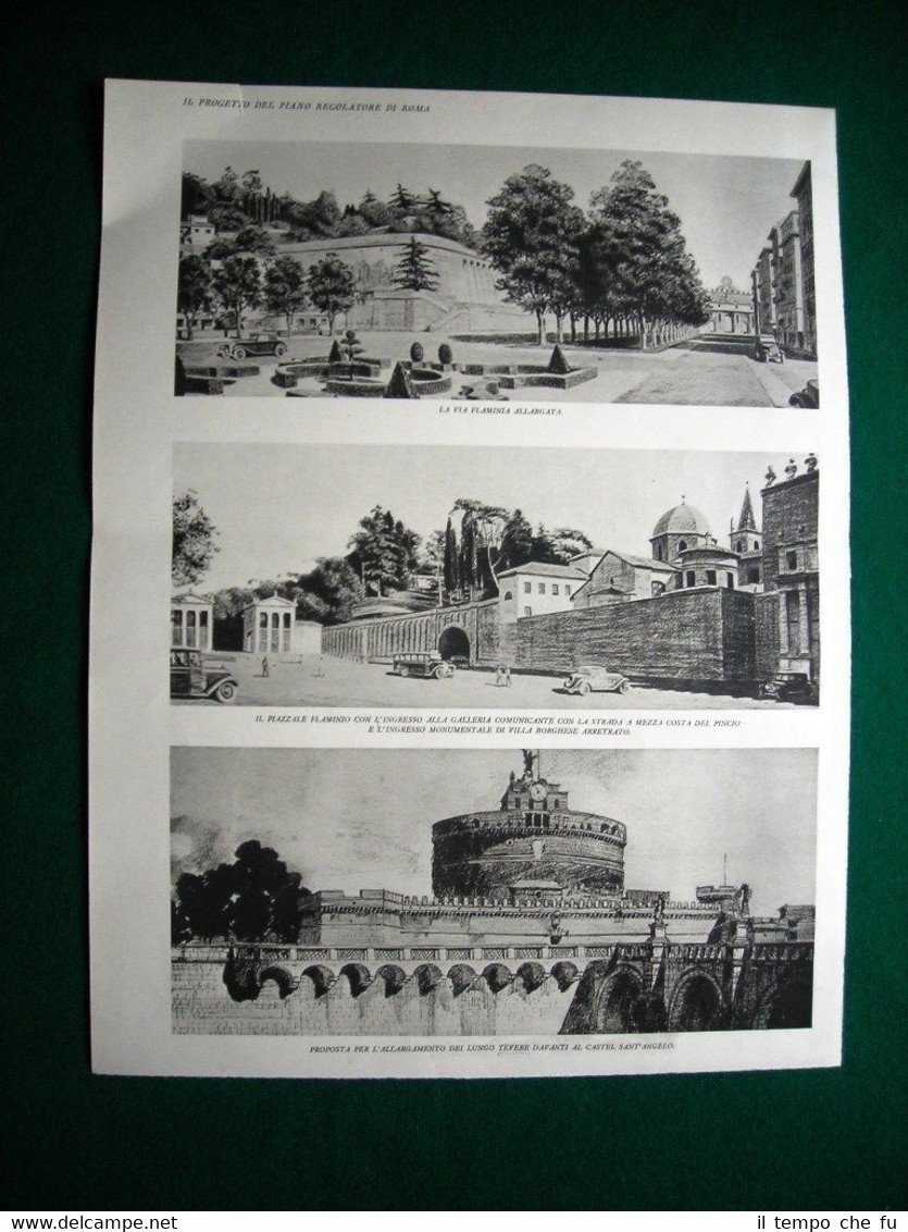 Nel 1931 Roma Via Flaminia Piazzale Flaminio Villa Borghese Piazza …
