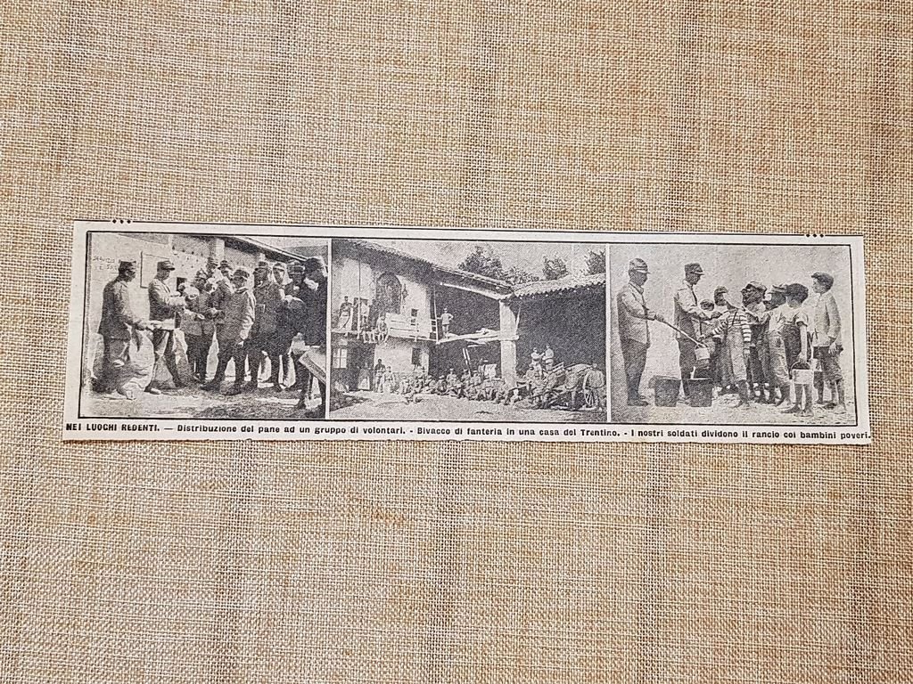 Nel Trentino redento nel 1915 Pane Bivacco Rancio WW1 Prima …