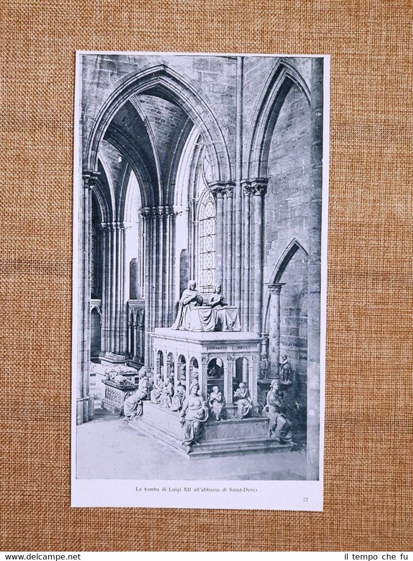 Nell'Abbazia di Saint-Denis nel 1927 La tomba di Re Luigi …