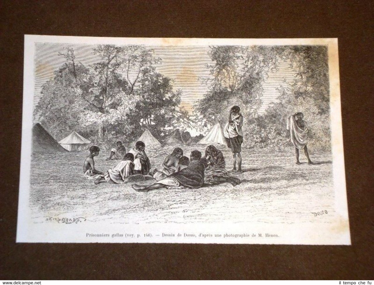 Nell'Abissinia meridionale nel 1889 Prigionieri Galla o Gallas Etiopia | Immagine principale