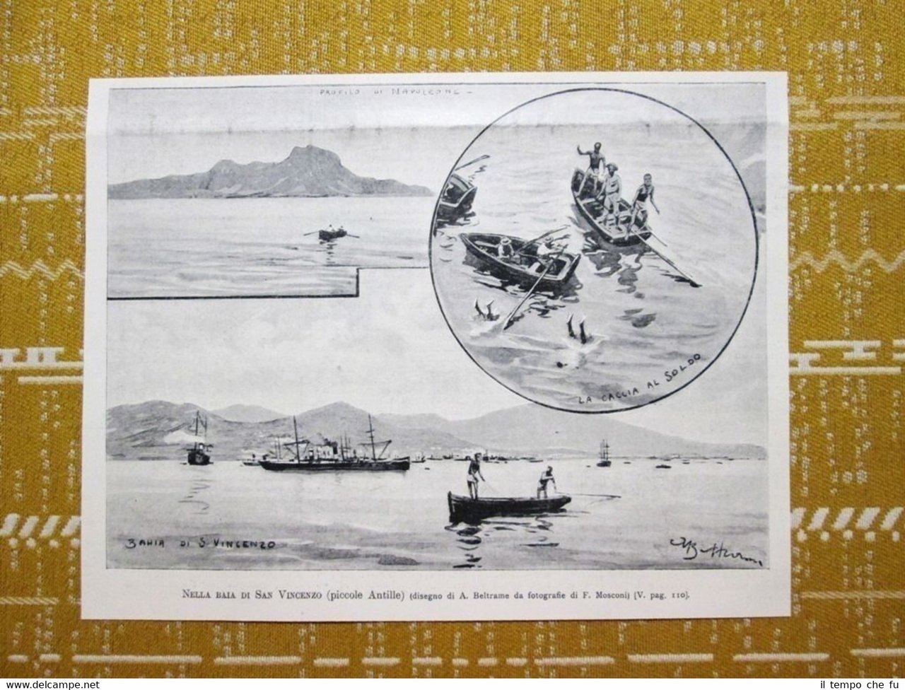 Nella baia di San Vincenzo (piccole Antille) nel 1897