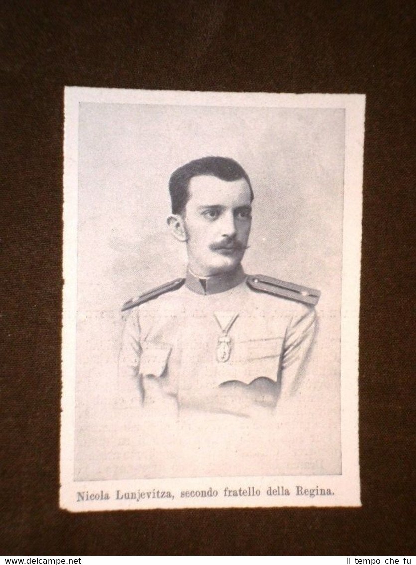 Nicola Lunjevitza Fratello della Regina Draga di Serbia