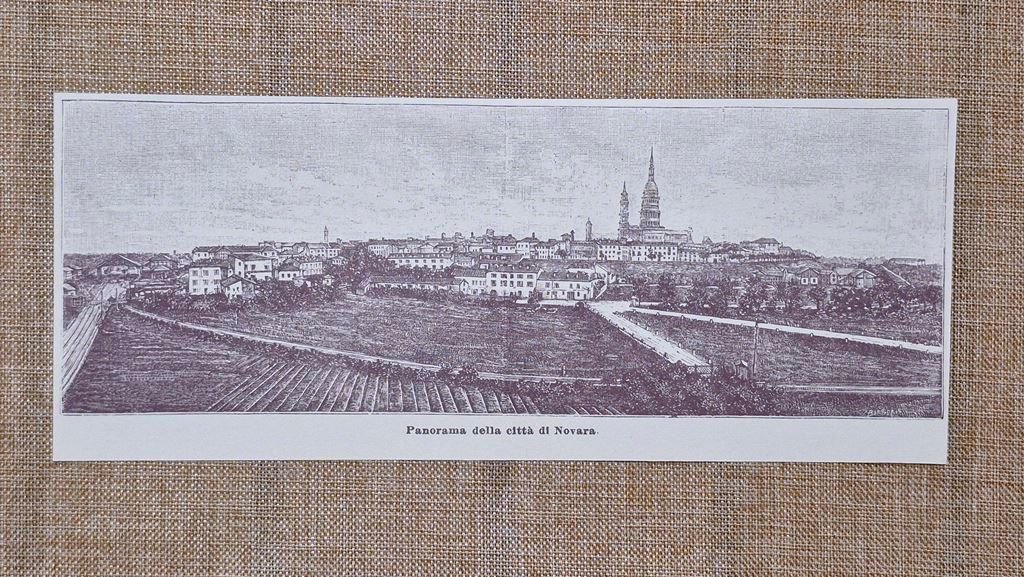 Novara nell'800 Il panorama della città Piemonte | Immagine principale