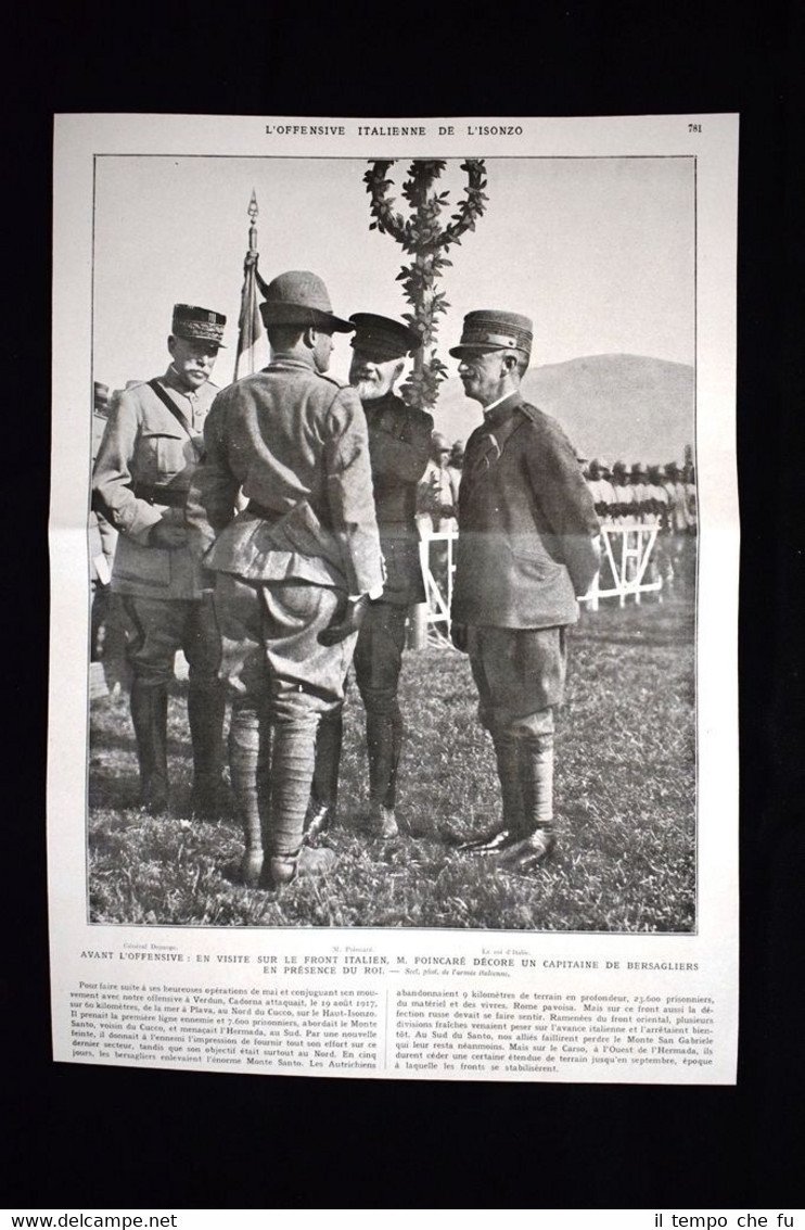 Offensiva Italia dell'Isonzo Vittorio Emanuele WW1 Guerra 1914 - 1918