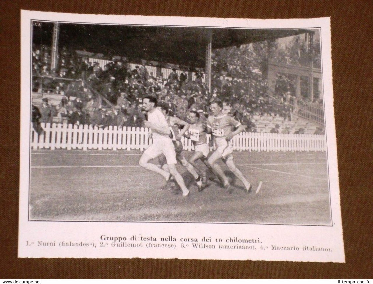 Olimpiadi di Anversa nel 1920 Corsa 10 km Nurni, Guillemot, …