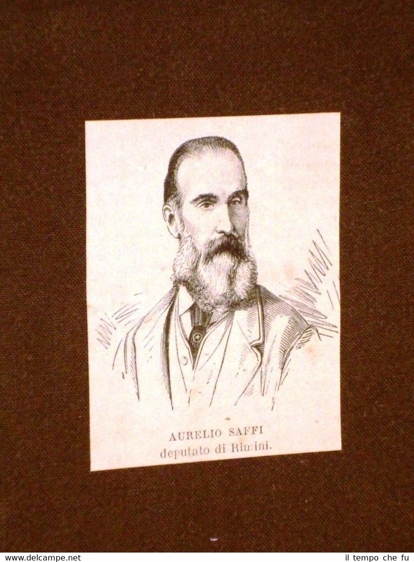 Onorevole o deputato nel 1875 Aurelio Saffi di Rimini