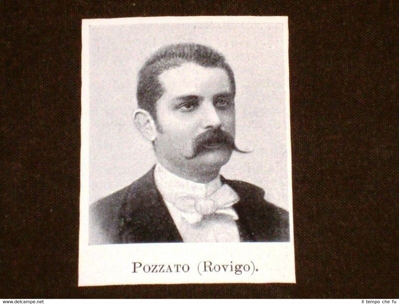 Onorevole Pozzato di Rovigo Deputato in Italia nel 1900