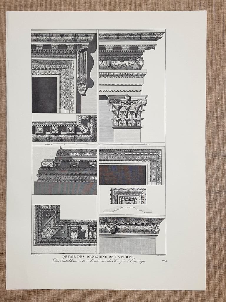 Ornamenti della porta del Tempio di Esculapio Spalato Croazia Anno … | Immagine principale