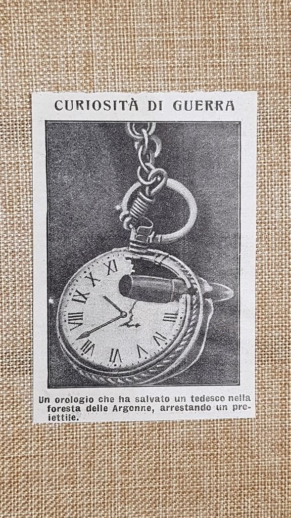 Orologio salva tedesco Foresta delle Argonne nel 1915 WW1 Prima …