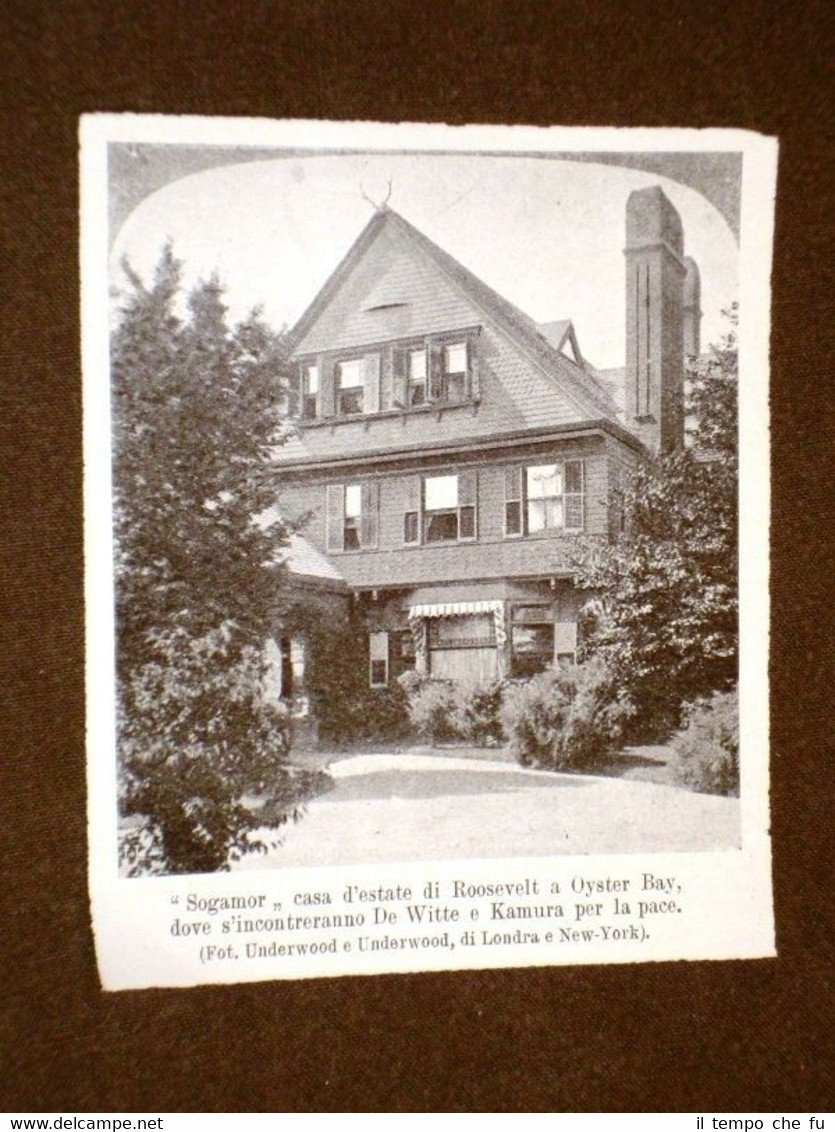 Oyster Bay nel 1905 Sogamor Casa di Roosevelt Contea di …